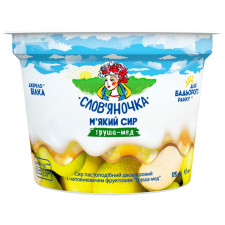 Паста сиркова Слов'яночка груша-мед 4,1% 175г mini slide 1