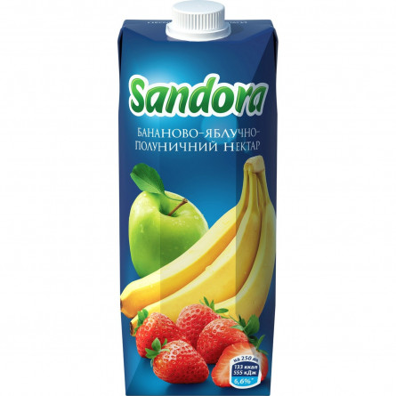 Нектар Sandora бананово-яблучно-полуничний 0,5л slide 2