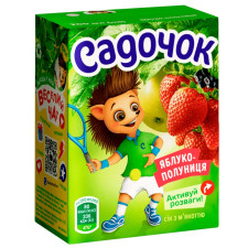 Сік Садочок яблучно-полуничний 0,2л mini slide 1