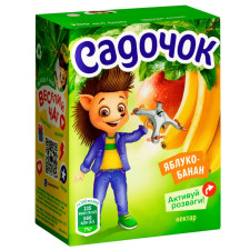 Нектар Садочок яблучно-банановий 200мл mini slide 1