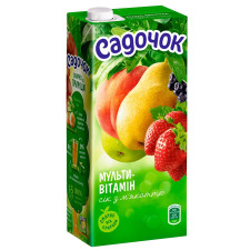 Сік Садочок мультивітамінний з м'якоттю 0,95л mini slide 1