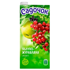 Морс Садочок з яблук та журавлини 0,95л mini slide 2