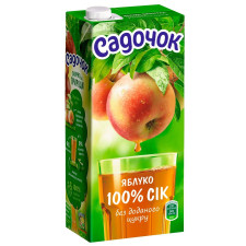 Сок Садочок яблочный прямого отжима 0,95л mini slide 1