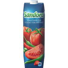 Сок Sandora Овощной коктейль томатный пикантный 0,95л mini slide 2