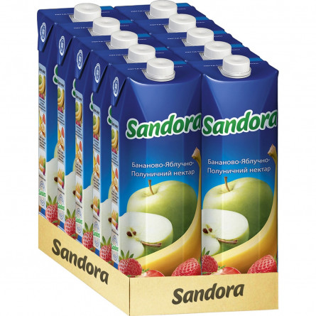 Нектар Sandora бананово-яблучно-полуничний 0,95л slide 2