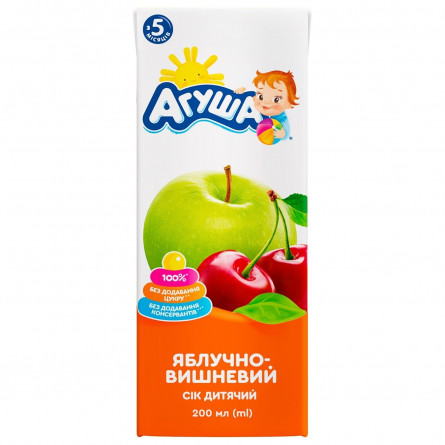 Сок Агуша яблочно-вишневый для детей с 5 месяцев 200мл slide 2