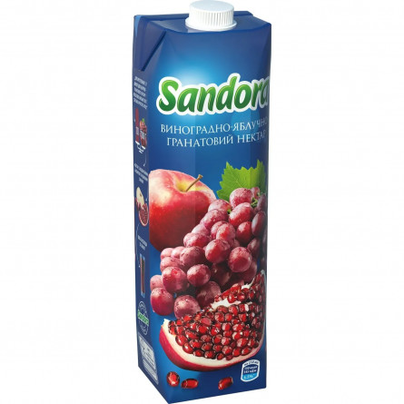 Нектар Sandora виноградно-яблочно-гранатовый 0,95л slide 1