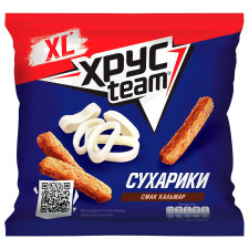 Сухарики Хрусteam пшенично-житні зі смаком кальмара 110г mini slide 1
