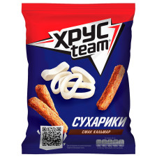 Сухарики Хрусteam зі смаком кальмара 70г mini slide 1