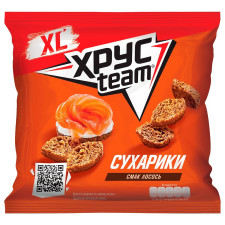 Сухарики Хрусteam пшенично-житні зі смаком лосося 110г mini slide 1