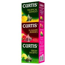 Набір чаю Curtis Tropical Mango+Summer Berries+Fresh Mojito в пірамідках 15шт mini slide 1
