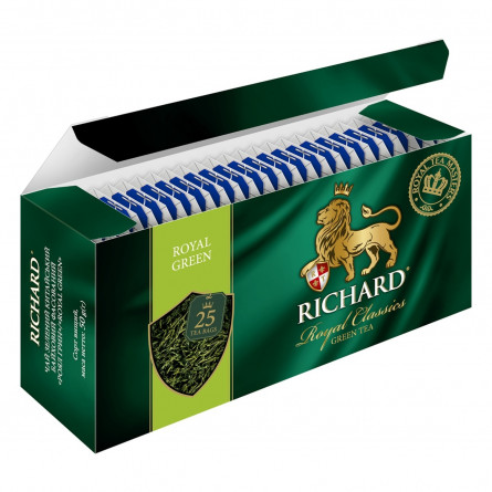 Чай зелений Richard Royal Green в пакетиках 25шт*2г slide 4