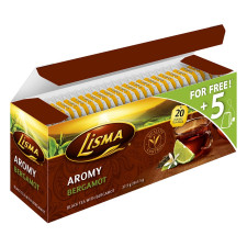 Чай чорний Лісма Ароматний з бергамотом в пакетиках 25шт*1,5г mini slide 4