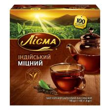 Чай чорний Лісма Індійський Міцний в пакетиках 100шт*1,8г mini slide 1