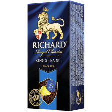 Чай чорний Richard King's Tea №1 в пакетиках 25шт*2г mini slide 2