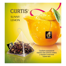 Чай чорний Curtis Sunny Lemon в пірамідках 20шт*1,7г mini slide 4