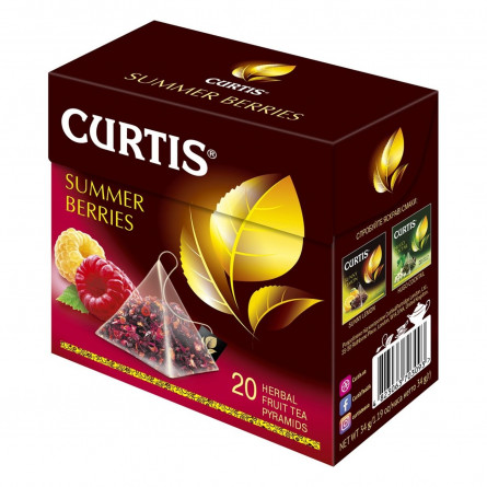 Чай Curtis Summer Berries каркаде з суданської троянди з ягодами шипшини та малини 20шт 1,7г slide 1
