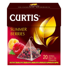 Чай Curtis Summer Berries каркаде з суданської троянди з ягодами шипшини та малини 20шт 1,7г mini slide 2