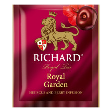 Чай ягідно-трав'яний Richard Royal Garden Каркаде в пакетиках 25шт*2г mini slide 2