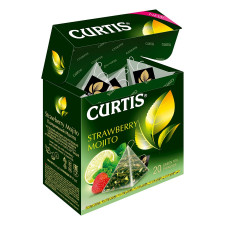 Чай зелений Curtis Полуничний Мохіто в пакетиках 20шт*1,7г mini slide 6