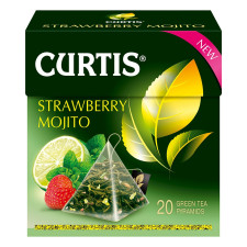 Чай зелений Curtis Полуничний Мохіто в пакетиках 20шт*1,7г mini slide 2