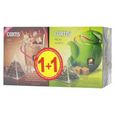 Чай зеленый Curtis Fresh Mojito 1,7г*20шт + чай черный Curtis Irish Cream 1,8г*22шт mini slide 1