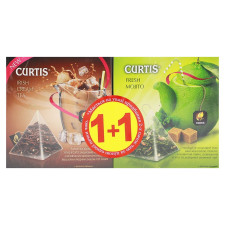 Чай зеленый Curtis Fresh Mojito 1,7г*20шт + чай черный Curtis Irish Cream 1,8г*22шт mini slide 2