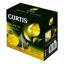 Чай Curtis Tropical Mango зелений зі шматочками манго 20шт х 1,8г mini slide 1
