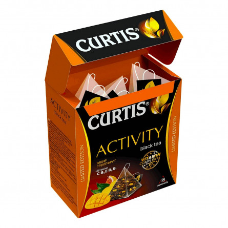 Чай черный Curtis Activity Имбир и грейпфрут в пирамидках 18шт 32,4г slide 2