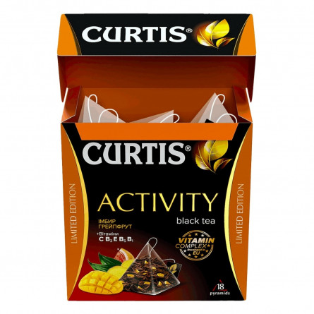 Чай черный Curtis Activity Имбир и грейпфрут в пирамидках 18шт 32,4г slide 4