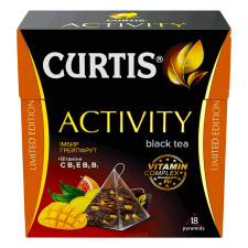 Чай черный Curtis Activity Имбир и грейпфрут в пирамидках 18шт 32,4г mini slide 5