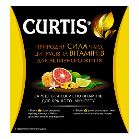 Чай чорний Curtis Immuno Грейпфрут та лимон у пірамідках 18шт 32,4г slide 2