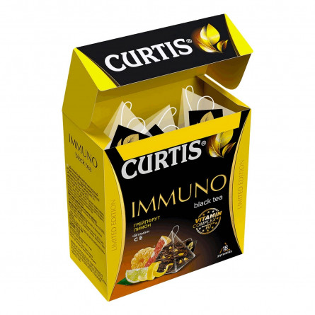 Чай чорний Curtis Immuno Грейпфрут та лимон у пірамідках 18шт 32,4г slide 5