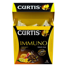 Чай чорний Curtis Immuno Грейпфрут та лимон у пірамідках 18шт 32,4г mini slide 6