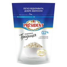 Сир кисломолочний President Творожна традиція нежирний 0.2% 1кг mini slide 2