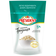 Сир кисломолочний President Творожна традиція 5% 1кг mini slide 2