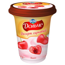 Десерт сирковий Дольче Вишня 3,4% 350г mini slide 1