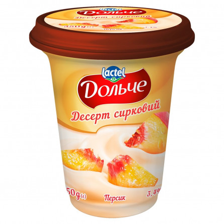 Десерт сирковий Дольче Персик 3,4% 350г slide 1