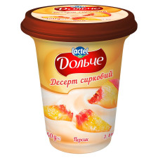 Десерт сирковий Дольче Персик 3,4% 350г mini slide 1