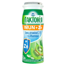 Напиток кисломолочный йогуртный Лактония Imun+Zn + Алое-киви 1,5% 100г mini slide 1