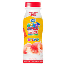 Йогурт Локо Моко персик с кальцием, Омега 3 и витамином D3 1,5% 185г mini slide 1