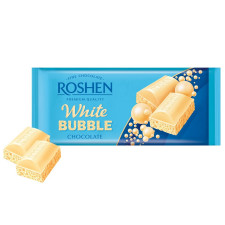 Шоколад Roshen білий пористий 80г mini slide 1