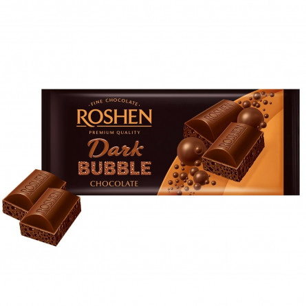 Шоколад Roshen екстрачорний пористий 80г slide 1