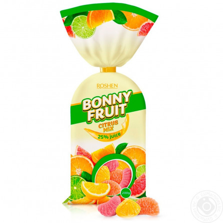 Конфеты желейные Roshen Bonny-Fruit цитрусовый микс 200г slide 2