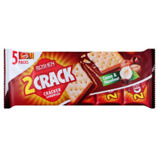 Крекер Roshen 2Crack з какао та горіхом 250г mini slide 2