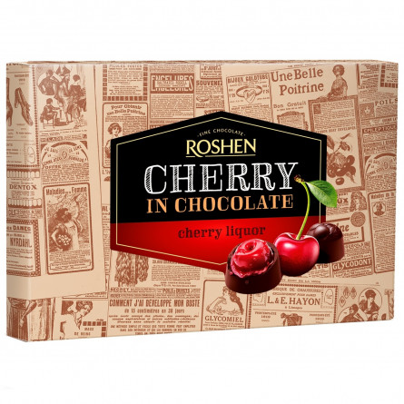 Цукерки Roshen в шоколаді вишня з вишневим лікером 155г slide 2