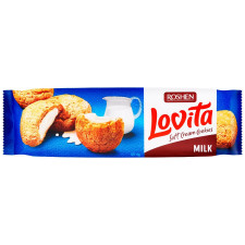 Печенье Roshen Lovita Soft Cream с молочной начинкой 127г mini slide 3