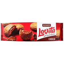 Печенье Roshen Lovita Soft Cream с шоколадной начинкой 170г mini slide 3