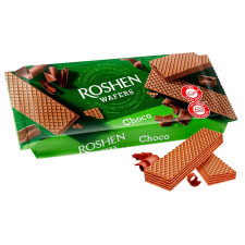 Вафлі Roshen Wafers шоколад 216г mini slide 1