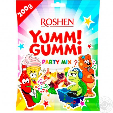 Цукерки Roshen Yummi Gummi Party mix 200г slide 2